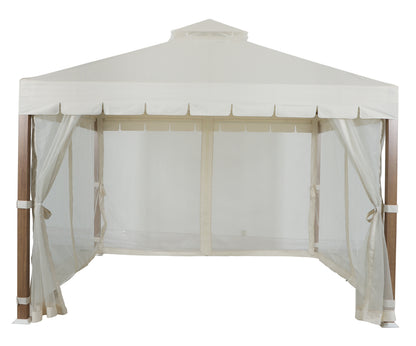 Hometrends Westmont Soft Top 10' X 10' Gazebo With Scallop – Cream