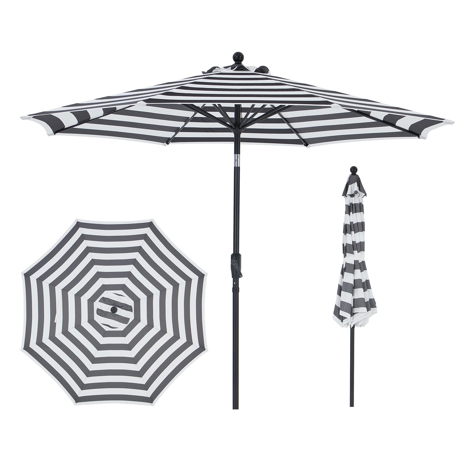 9FT Beige Outdoor Patio UA030 Umbrella