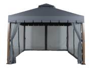 Hometrends Westmont Soft Top 10' X 10' Gazebo With Scallop – Gray