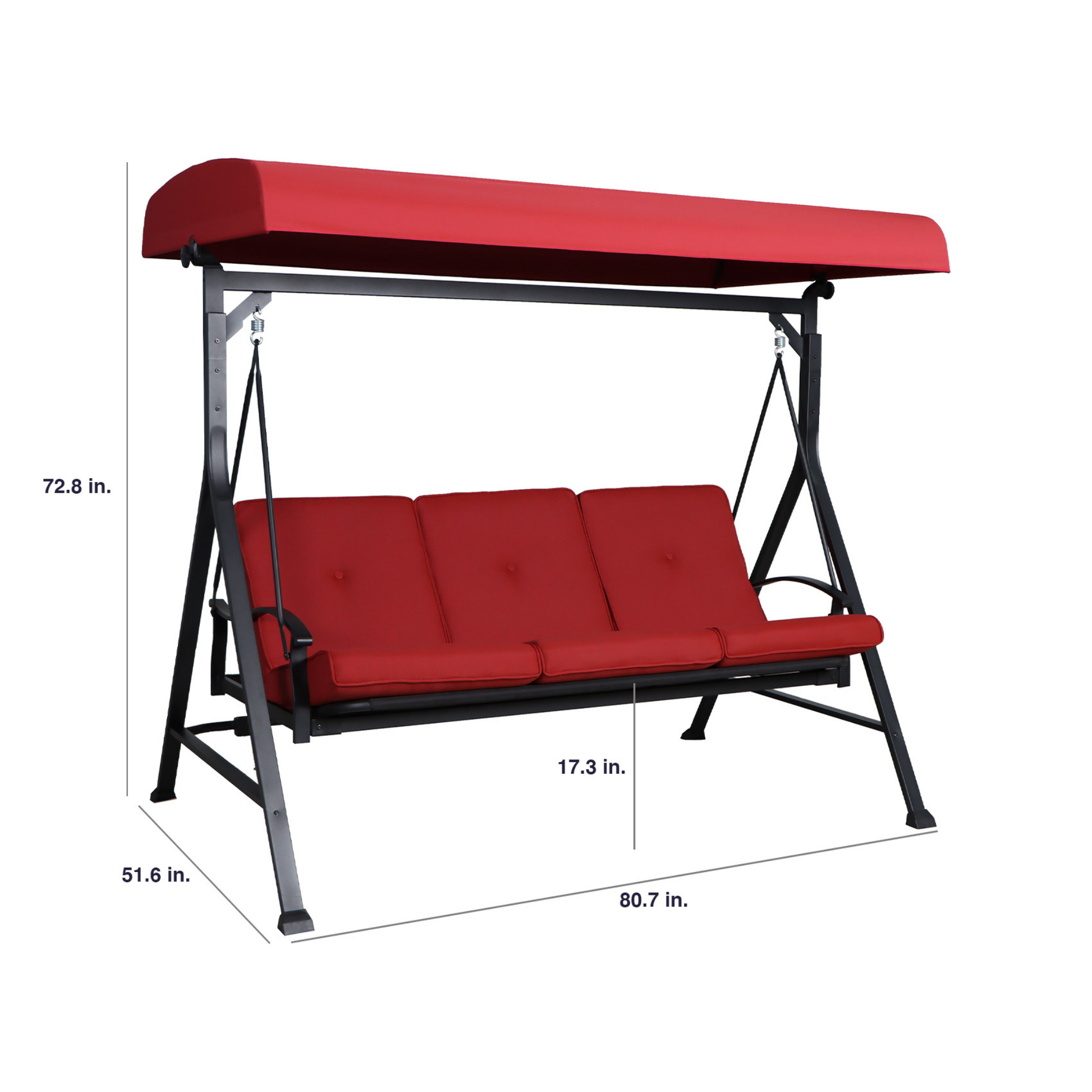Mainstays Belden Park 3-Person Daybed Swing