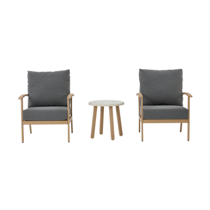 AE Outdoor 3-Piece Patio Bistro Set with 2 Chairs + Coffee Table
