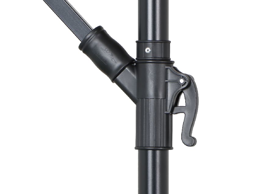 AE Outdoor 10FT Offset Patio Umbrella with Infinite Tilt & Cross Base