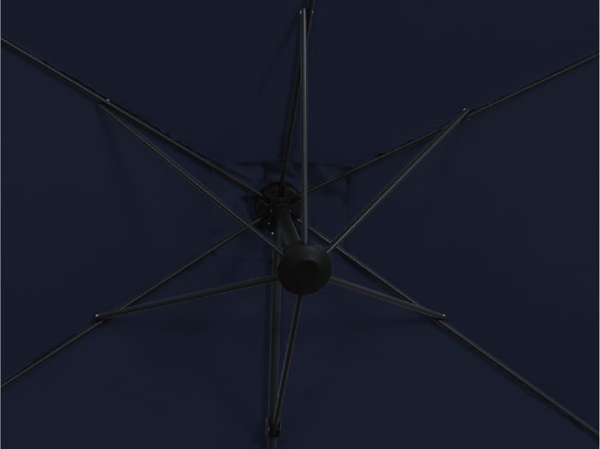 AE Outdoor 6.5 x 10FT Cantilever Patio Umbrella with Cross Base