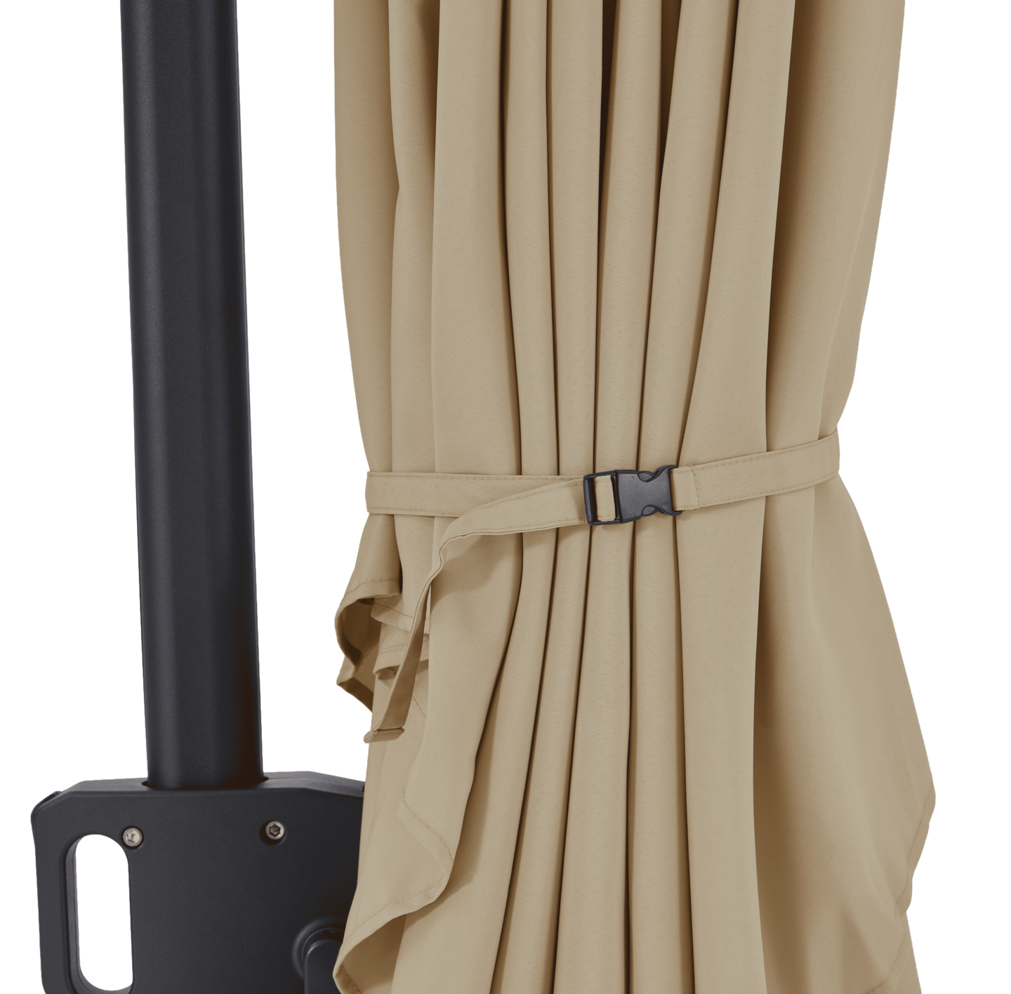 AE Outdoor 6.5 x 10FT Cantilever Patio Umbrella with Cross Base