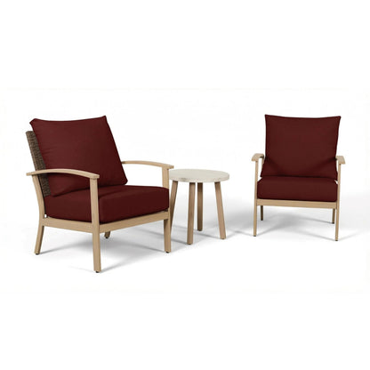 AE Outdoor 3-Piece Patio Bistro Set with 2 Chairs + Coffee Table