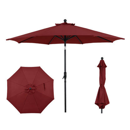 AE Outdoor 9FT Patio Umbrella with Crank Lift & Auto Tilt