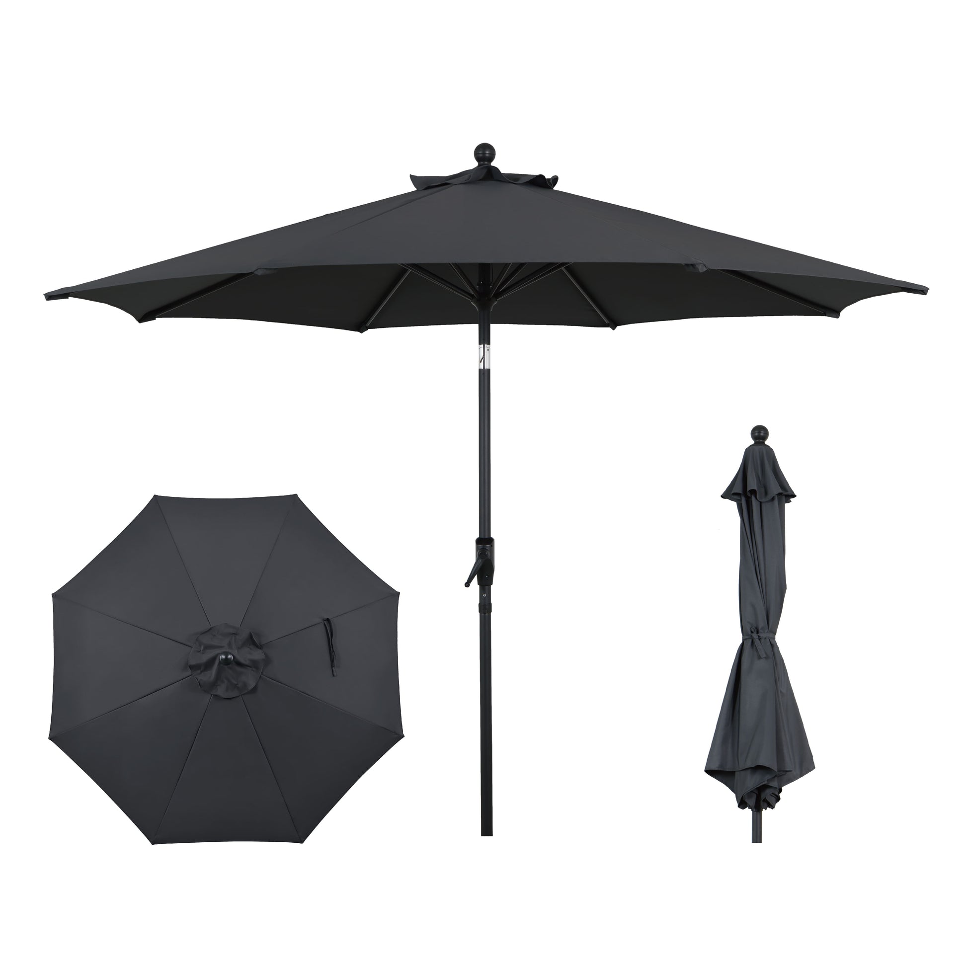 ellimgton 9 ft tiltable patio umbrella 9-Foot Outdoor -Hexagonal Basic Push-Tilt With the proper shade over your dining and lounging areas 9FT Patio Umbrella with Auto