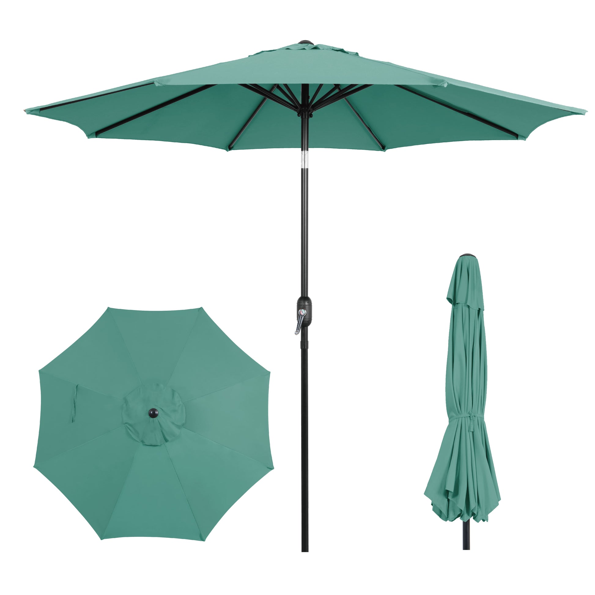 AE Outdoor 9FT Patio Umbrella with Crank Lift & Tilt